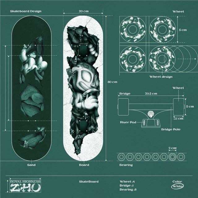 Royal Highness Zhu - Skateboard 朱椿的滑板.